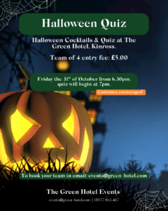 Halloween Quiz at The Green Hotel